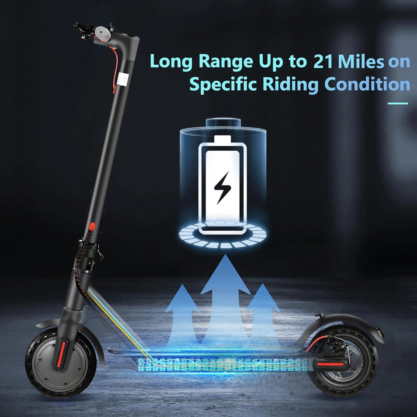 SUNNIGOO Electric Scooters, Max Range 21Miles, Powerful 350W Motor, Max Speed of 30 km/h, Commuting Escooter For Adults Gifts.