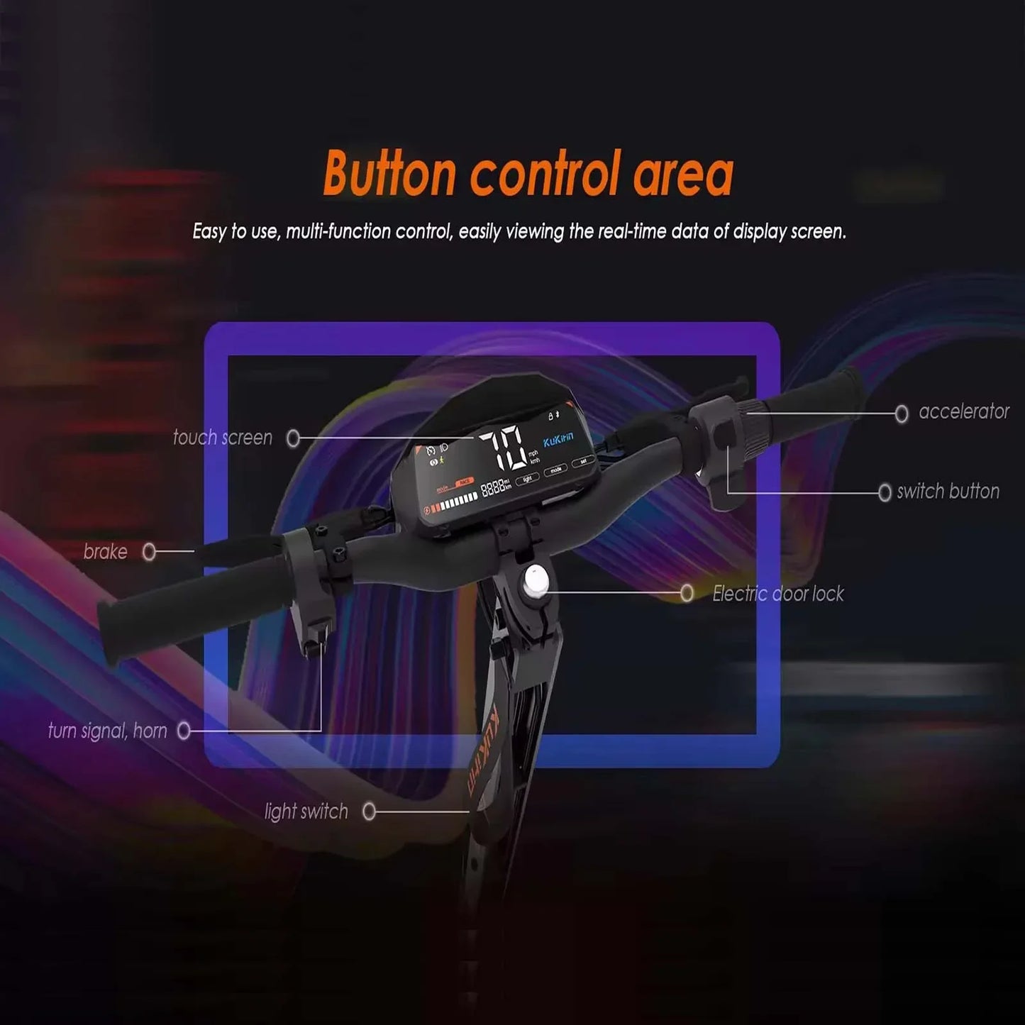 kukirin G4 2000w 60v 20ah electric scooter 11 inch road tyres top speed 70km/h led display foldable high quality Escoote.