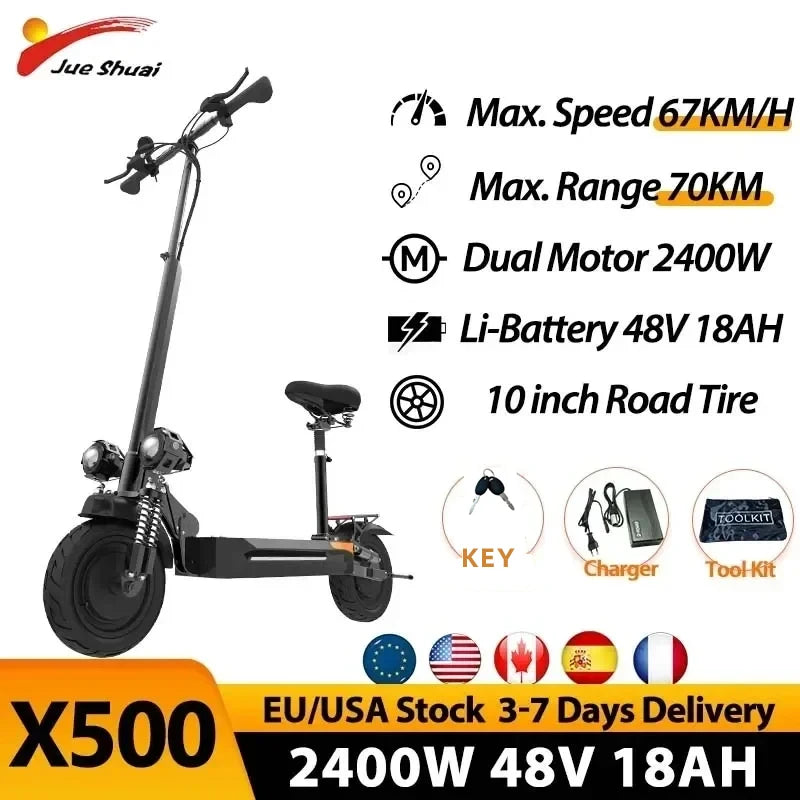 48V 52V 60V 72V Electric Scooter 1200W 6000w Powerful Motor with Hydraulic Brake max 90KM/H Adult Scooter Elecric with Seat.