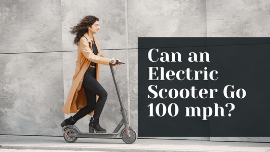 Electric scooter designed for speed and stability at high velocities"