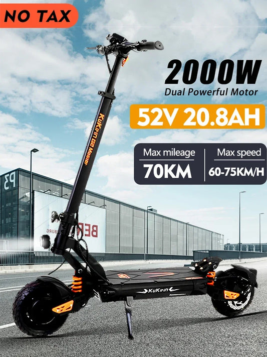 Kukirin G2 Master 2024 New 2000W Dual Motor Electric Scooter 52v 20.8ah Hydraulic Shock Absorption Speed 70km/h Adult Escooter.