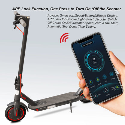 AOVOPRO ES80 Electric Scooters 350W 31km/h Smart APP Folding Scooter For Work Aluminum Alloy Electric Scooter Long Battery Life.