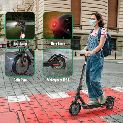 36v 350W Electric Scooter Adult 2 Wheel 8.5" Self-Balance Folding Kick Escooter For Travel Smart App US Warehouse Free Shipping.