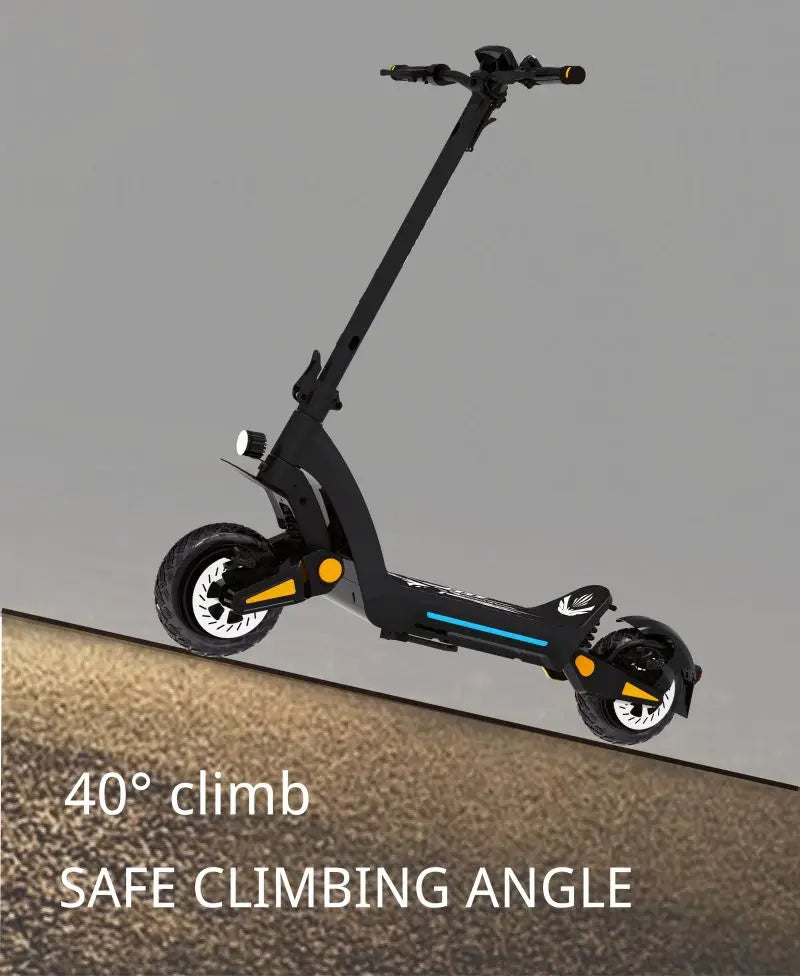 USA warehouse DT06 EU warehouse 3800W 11inch IPX5 Hydraulic Suspension Brake Dual Motor Foldable Off Road Electric Scooter.