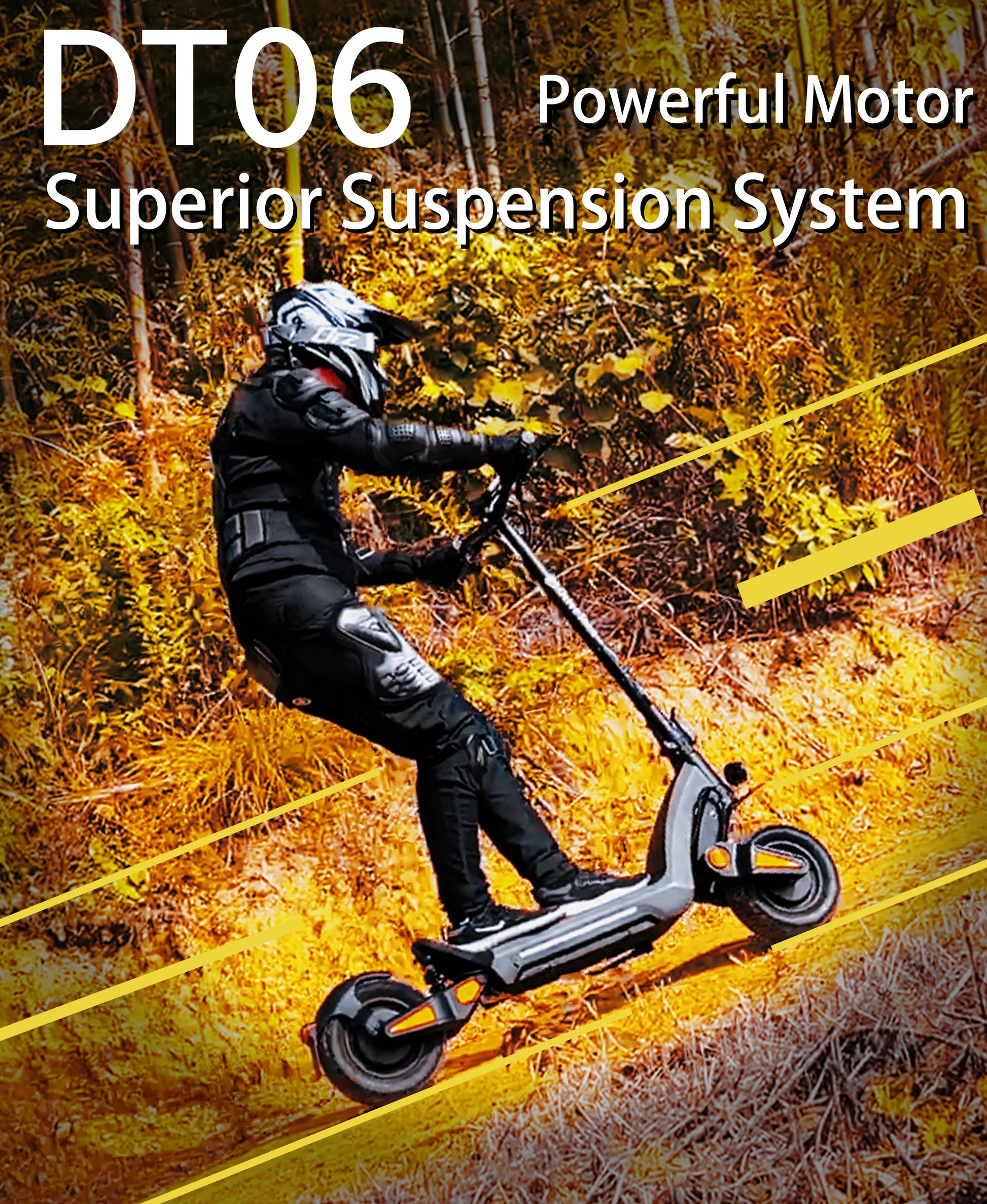 USA warehouse DT06 EU warehouse 3800W 11inch IPX5 Hydraulic Suspension Brake Dual Motor Foldable Off Road Electric Scooter.