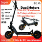 USA warehouse DT06 EU warehouse 3800W 11inch IPX5 Hydraulic Suspension Brake Dual Motor Foldable Off Road Electric Scooter.