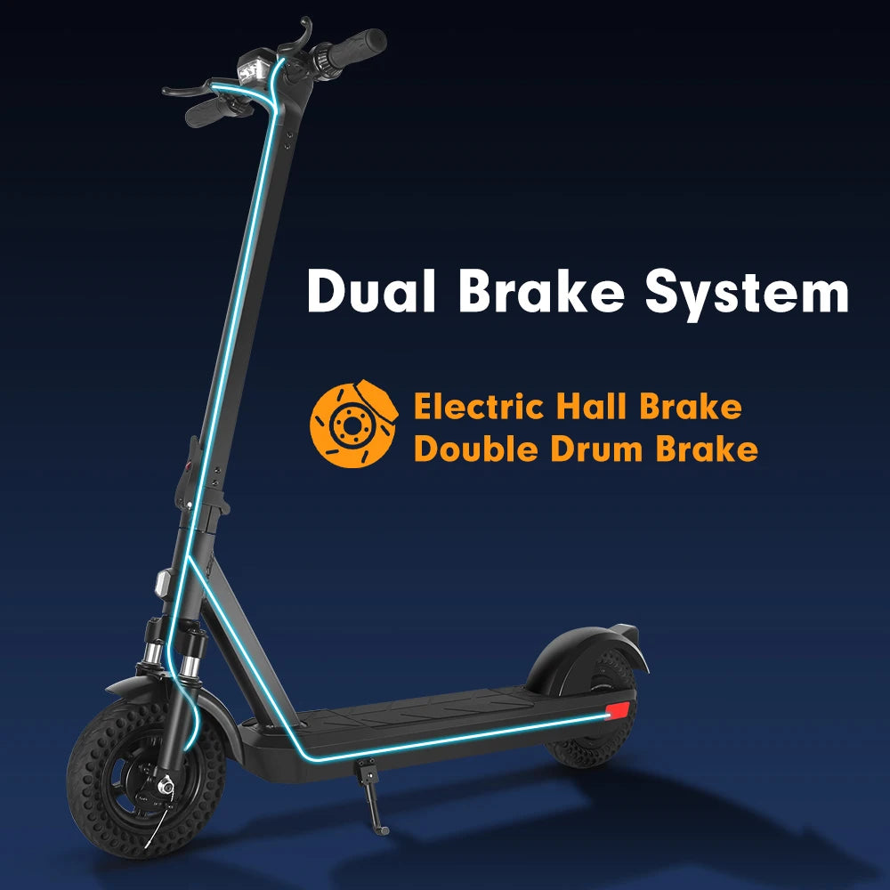 Mankeel Poineer Escooter 500W Electric Scooter for Adults 48V 10Ah 16Mph Electric Scooter 10 inch Off-road Tire Folding EScooter.