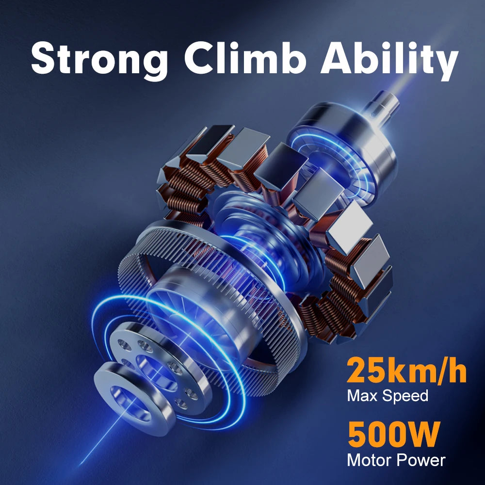 Mankeel Poineer Escooter 500W Electric Scooter for Adults 48V 10Ah 16Mph Electric Scooter 10 inch Off-road Tire Folding EScooter.