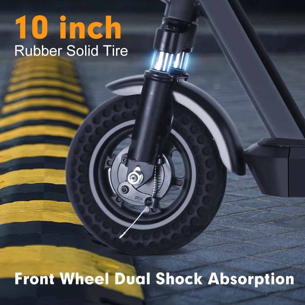 Mankeel Poineer Escooter 500W Electric Scooter for Adults 48V 10Ah 16Mph Electric Scooter 10 inch Off-road Tire Folding EScooter.