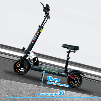 Electric Scooter with Off-road Tire, Kick Scooter, Electric E-Scooter, 10in, 45 km/h, 45km, 55km Range, 13Ah, 15Ah, 800W.